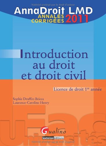 Introduction au droit et droit civil