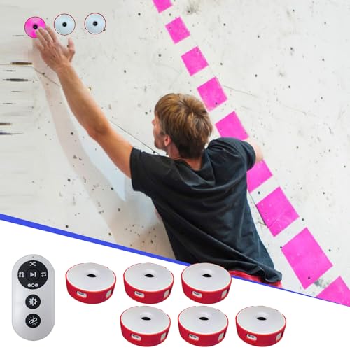 SWTHM Reaction Training Lights, 4 Colors, Agile Reaction Training Lamp Set, 4 Modes, Remote Control, USB Charging, Reaction Light for Fitness Training, Training