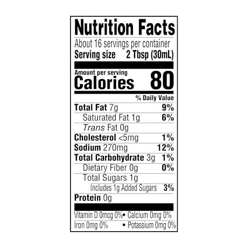 AMAZON GROCERY, LIGHT RANCH DRESSING, 16 FL OZ (PREVIOUSLY HAPPY BELLY, PACKAGING MAY VARY)