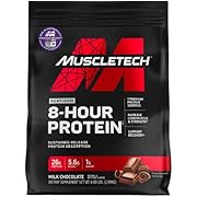 Whey Protein Powder | MuscleTech Phase8 Whey Protein | Sustained-Release 8-Hour Protein Shakes for Men &amp; Women | 26g of Protein + 5.6g of BCAA | Muscle Builder | Chocolate, 2.2 lbs (24 Servings)