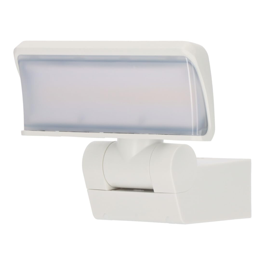 Brennenstuhl LED Security Light WS 2050 W/LED Outdoor Floodlight 20W (1680lm, IP44, 3000K, Warm White Light Colour, Spotlight Head can be swivelled Horizontally and Vertically) White