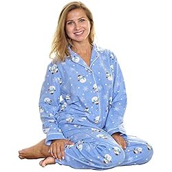 Angelina Women's Cozy Fleece Pajama Set, PJ56_XL