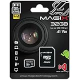Micro SD Card MAGIX 4K Series Class10 V30 + SD Adapter UP to 100MB/s (32 GB)