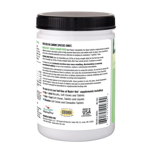 NutriVet Grass Guard Chewables For Dogs Prevent Lawn Burn From Dog