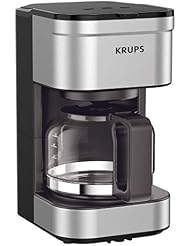 KRUPS Simply Brew Compact Filter Drip Coffee Maker, 5-Cup, Silver