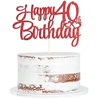 Frcolor 40. Geburtstag Tiara – Rotes Strass-Stirnband Mit Kämmen Für Die Besondere Feier