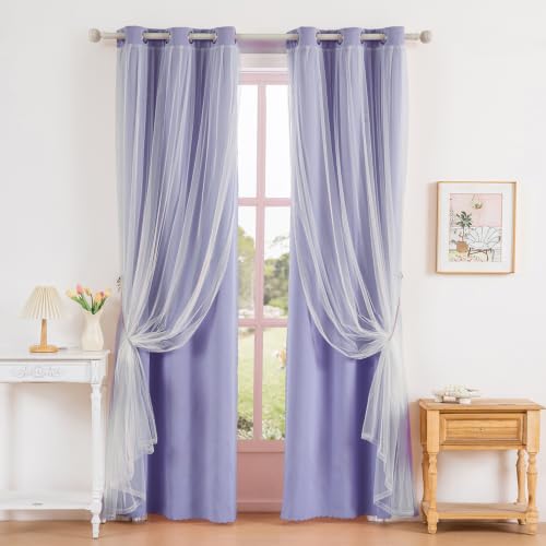 Anytime Blackout and Sheer Layered Curtains
