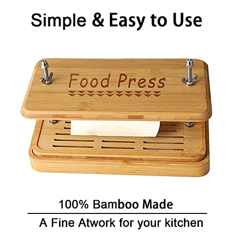 Bamboo Tofu Press, Bamboo Tofu Press Maker with Tofu Strainer and Water