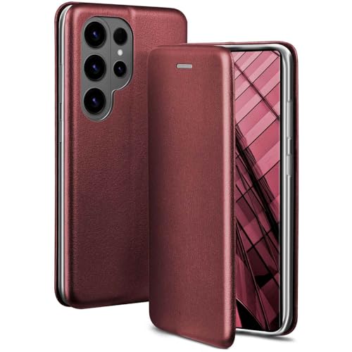 ONEFLOW Business Case für Samsung Galaxy S26 Ultra Handyhülle klappbar mit Standfunktion, Klapphülle Flipcase Cover Dünn, PU Leder Hülle mit Kartenfac