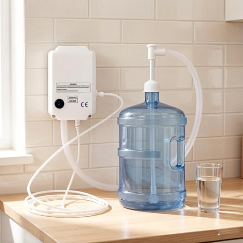 CHAGEE Bomba Dispensadora de Agua, 110V 40psi, 1 Galón por Minuto, para Garrafón de 19 litros (5 Galones) o 11 litros (3 Galones), Uso en Hogar/Oficina, Cocina, Refrigerador o Máquina de Café
