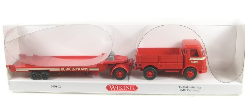 Wiking 049002 H0 Mercedes Benz Low Loading Trailer Trailer MB Pullman Ruhr Intrans
