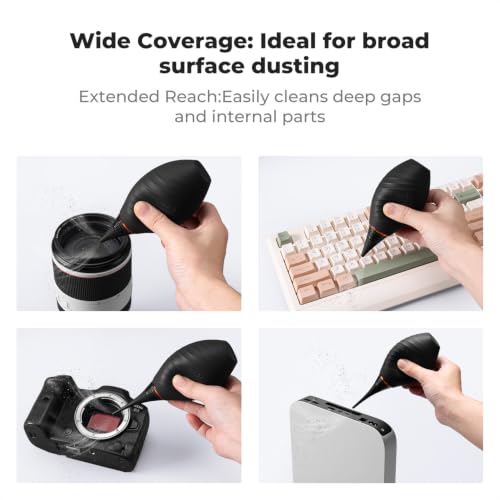 K&F CONCEPT 10 in 1 Cleaning Kit (Cleaning Cloth + Microfibre Cloth + Photo Bulb) for SLR Camera Lens..
