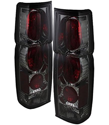 Amazon.com: AmeriLite Black Replacement Brake Tail Lights Set For 