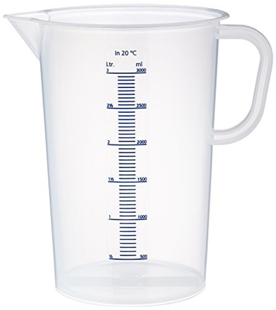 neoLab E-1625 Polypropylene Measuring Jug, 3000 ml
