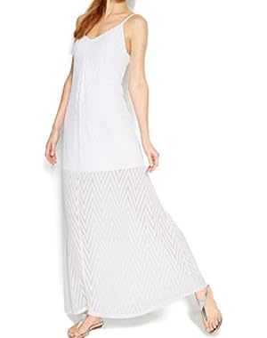 Womens Gauze Textured Maxi Dress