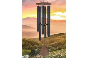 ASTARIN Wind Chimes Outdoor,36 Inch Memorial Wind Chimes Outdoor Large Deep Tone with 6 Heavy Metal Tubes Tuned.Wind Chimes for Loss Loved One, Memorial Gift.Garden Decor