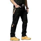 Drantren Men's Cargo Pants Lightweight Ripstop Work Pants Outdoor Multi Pockets Tactical Cargo Pants