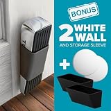 STRONGEST HOME Zinc Rubber Door Stop Wedge Set 2 Plus Wall Protectors view 4
