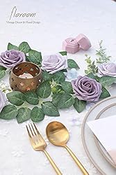 Floroom Artificial Flowers 25pcs Real Looking