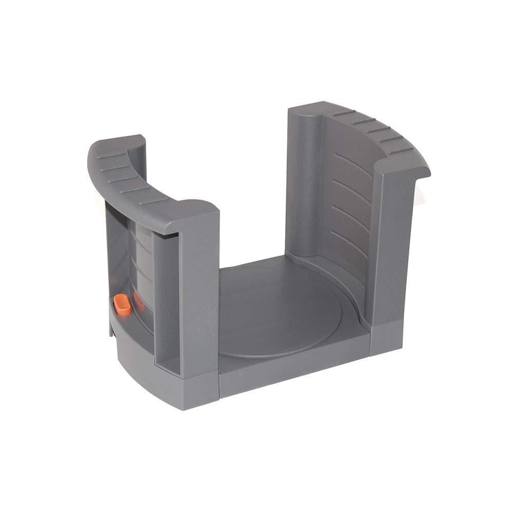 Emuca -Adjustable plate holder/dish support for diameter from 187mm (7,3 inch) to 308mm (12,12 inch), Anthracite grey finish.