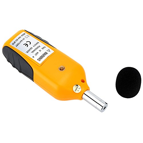 Decibel Meter, Digital Sound Level Meter Handheld Audio Noise SPL Meter Tester with LCD Display Measuring 30-130dB (9V Battery Included)
