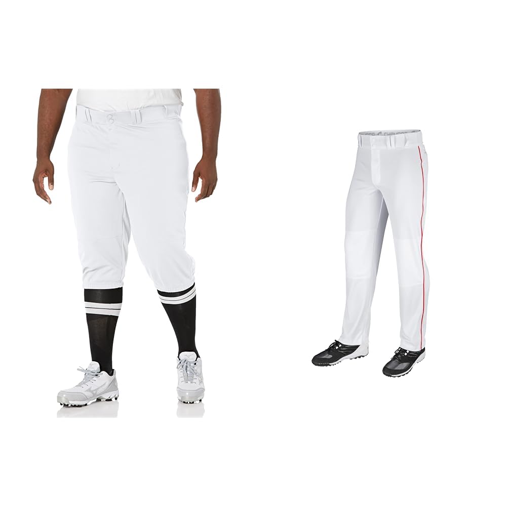 CHAMPRO Men's Baseball Knickers & Pants, White, Medium Image