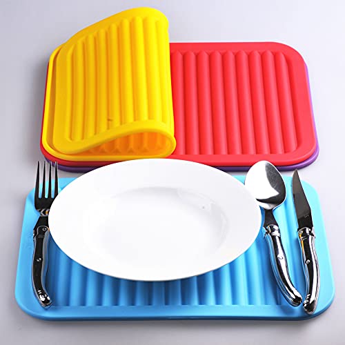 Silicone Trivets for Hot Pots and Hot Pans, Silicone Trivets Mat Set