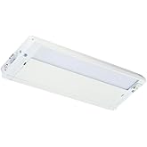 Kichler 4U Series LED Under Cabinet Light in Textured White, 3000K Dimmable Task Lighting for Kitchen or Office, 4U30K12WHT, 
