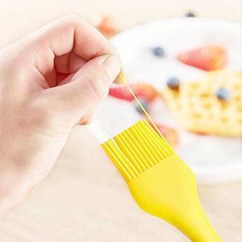 Basting Brush - 100% Food Grade Silicone Baking Pastry Brush, BBQ and Oil Brush,for Food, Grilling, Baking, Cooking ,Turkey Baster Kitchen Utensil-Use for Butter, Sauces and Marinades