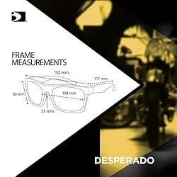 Bobster Desperado ®, Gloss Black Frame, Clear Lens