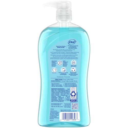 DIAL BODY WASH, REFRESH & RENEW SPRING WATER, 32 FL OZ