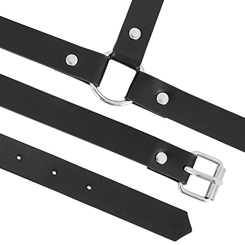 Women\'s Body Harness Vest, Punk Leather Waist Belts for Cosplay Dress up