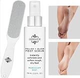 Dermasuri Foot Scrub Spray & Deluxe Sole File - Callus Remover, Exfoliating Feet view 7