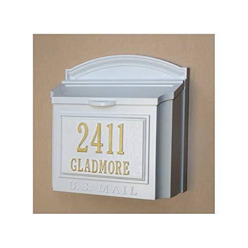 Whitehall Custom Wall Mount Mailbox Package House Number and Street
