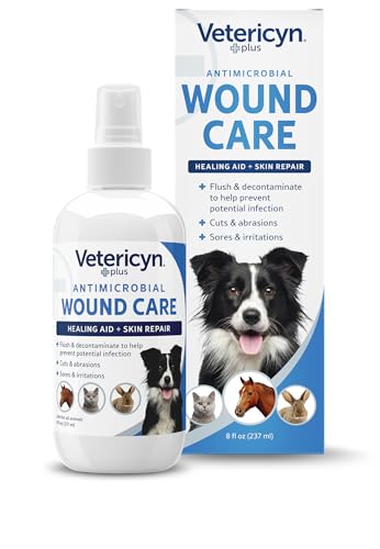 Vetericyn Plus Dog Wound Care Spray | Healing Aid and Skin Repair, Clean Wounds…