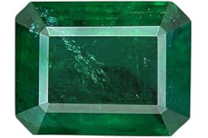 SirDaksh Natural Untreatet A1+ Quality Certified 6.00 Carat/Colombian Emerald Panna Green Loose Gemstone