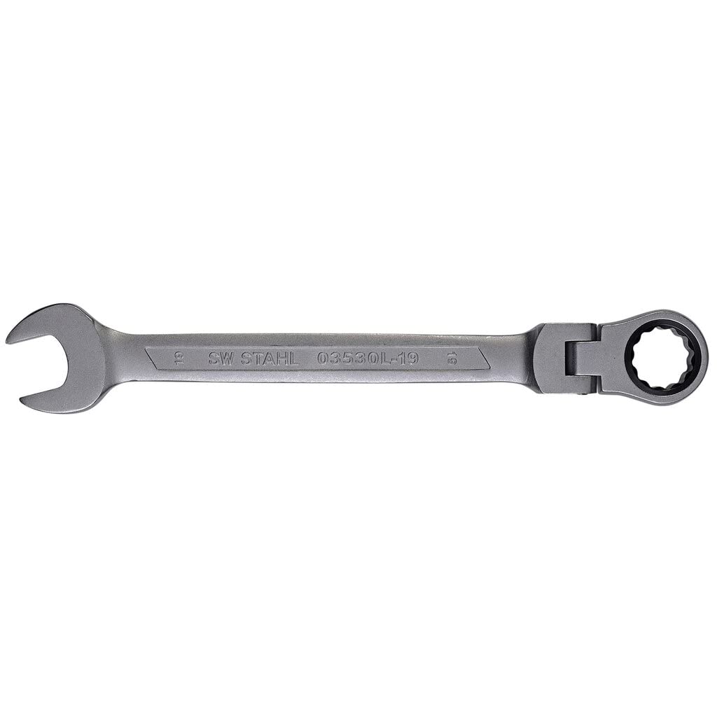 SW-Stahl 03530L-19 Combination Ratchet Spanner 19 mm with Joint
