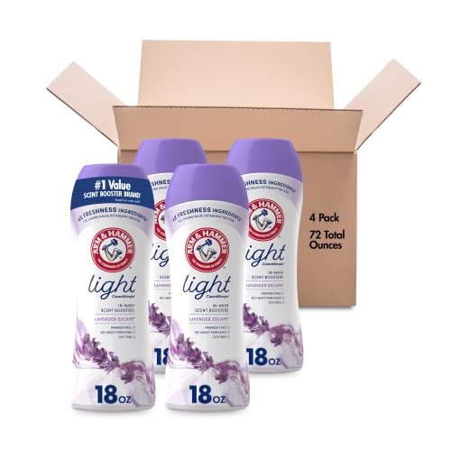 Arm & Hammer Light In-Wash Scent Booster Lavender Escape 18oz (Pack of 4)