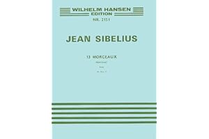 Jean Sibelius: 13 Pieces Op. 76, No. 2 - Etude Piano Sheet Music | Classical Solo Piano Work from 1911 | Authentic Sibelius P