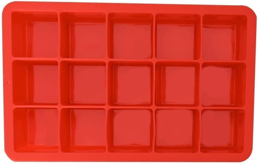 Kit Com 2 Formas de Gelo em Silicone com Tampa Ideal Para Congelar Papinha Bebê Livre Bpa Produz 15 Cubos de Gelo Por Vez de 35ml Cada Prática Resistente Magic Utilidades