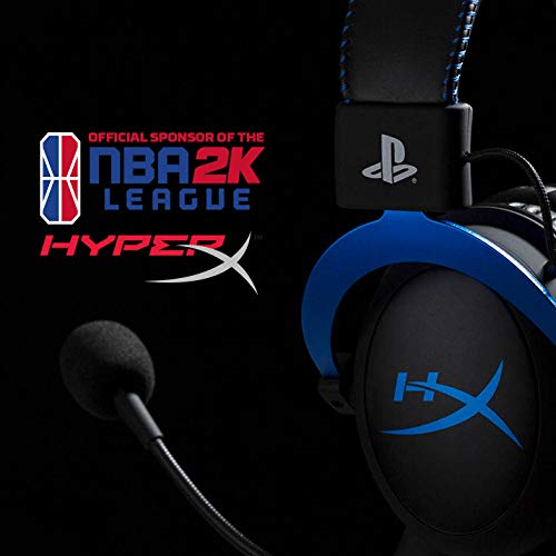 HyperX Cloud - Official PlayStation Licensed Gaming Headset for PS4 and PS5 with In-Line Audio 