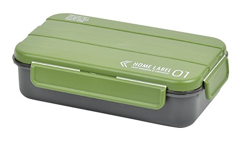 パール金属 弁当箱 1段 4点ロック メンズ ランチ ボックス カーキグリーン 男性用 日本製 ホームレーベル D-437商品画像