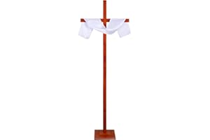 AIHSUMC Adjustable Extra Large Wooden Cross Stand Up to 82 Inch – Handmade Solid Wood Oversized Standing Cross for Yard, Wall