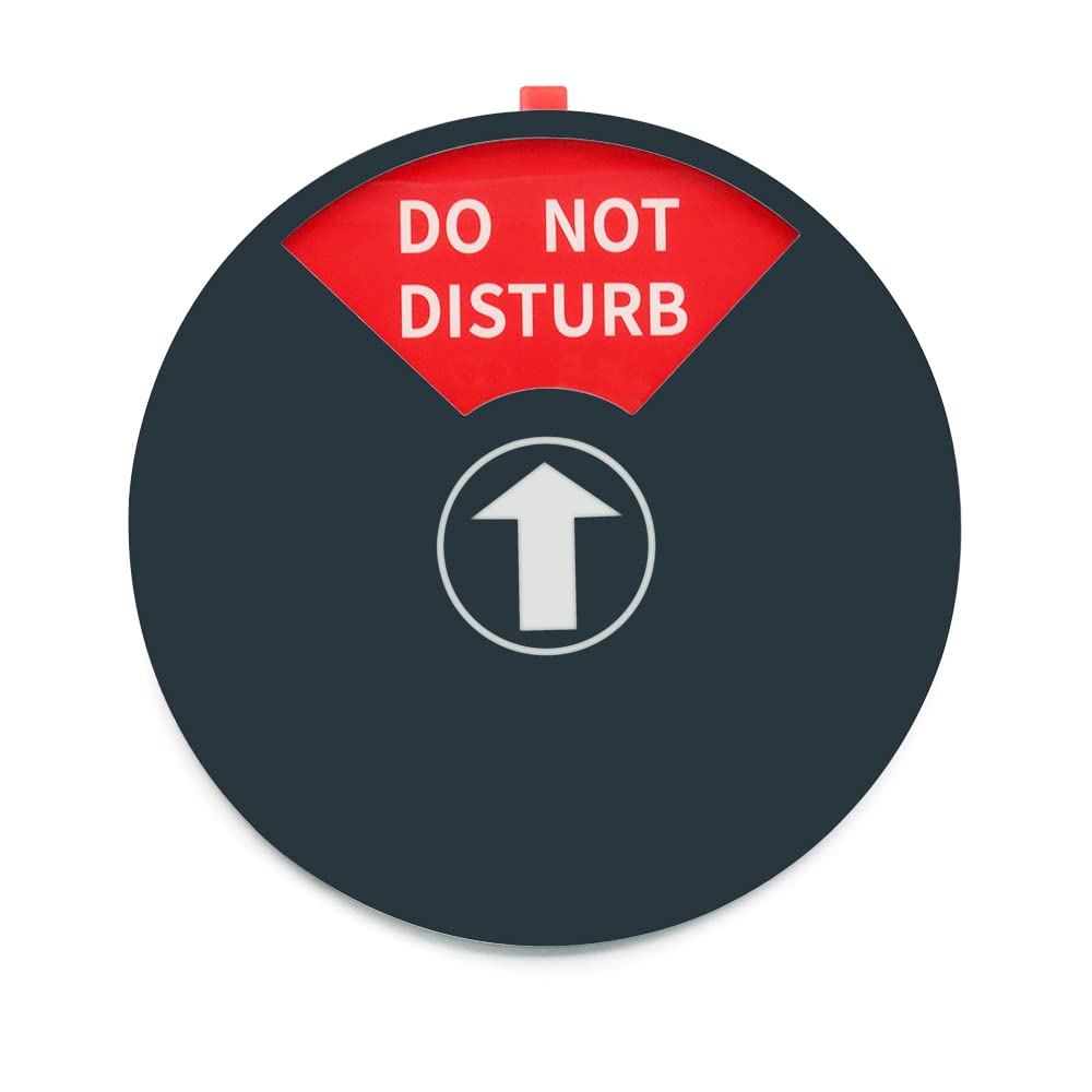 Haohai 20 CM Privacy Sign for Office Door, Conference Sign for Offices, Privacy Sign Out of Office/ Do Not Disturb Sign/ Please Knock Sign/In a Meeting Sign for Cubicle (7.8 inch)