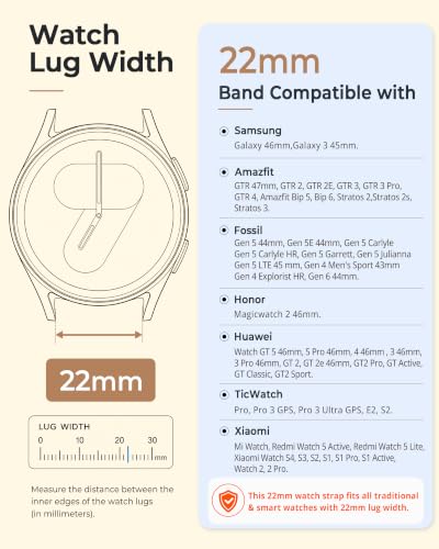 Higgs 22mm Nylon Strap Compatible with Xiaomi Redmi Watch 5 Active/5 Lite | 3 Pack Straps 22 mm, Breathable and Elastic with Velcro Adjustment, Soft, for Amazfit Gtr 4/3/3 Pro/Gtr 2e/Garmin Venu 2/3