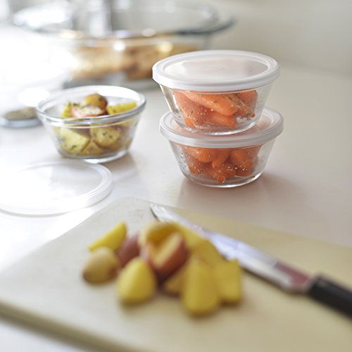 Anchor Hocking 6-Ounce Custard Cups with Lids, Set of 4 | Pricepulse