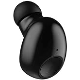 NVAHVA Single Earbud Bluetooth Earpiece,Cellphone Wireless Mic Headset 10Hr | Low Profile Ear Bud,Compatible with iPhone Android Phone TV,Handsfree Mini Headphone for Work Office Truck Car Driving