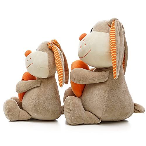 Easter Bunny Stuffed Animal, 2 Pack Easter Bunny Plush with Carrot
