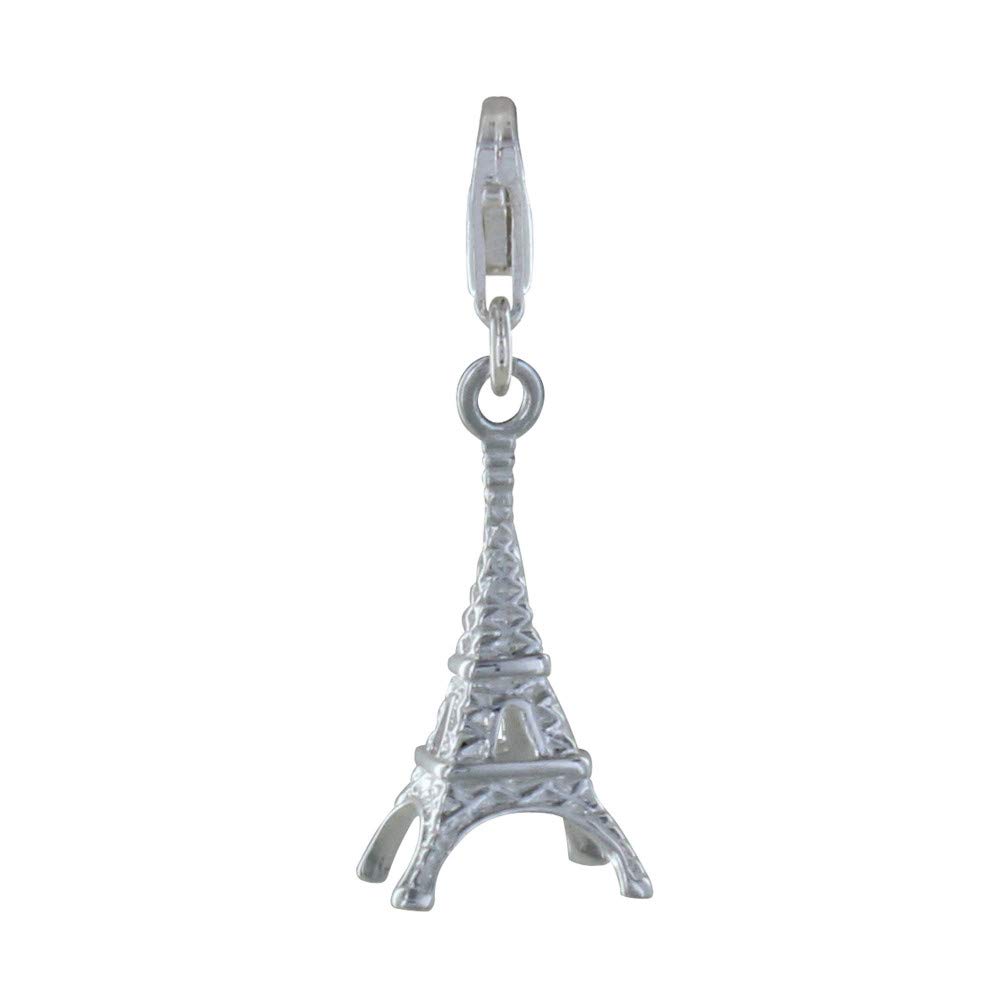 LES POULETTES BIJOUX - Sterling Silver 925 Charm Eiffel Tower