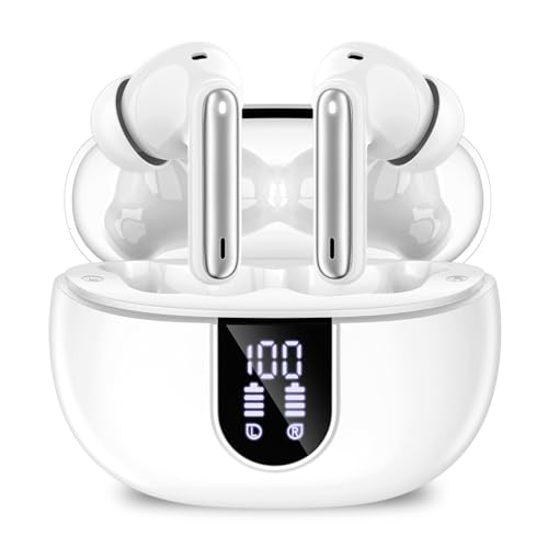 Wireless Earbuds, Bluetooth Headphones 40Hrs Playtime Deep